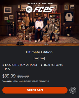EA FC25 Ultimate Edition PlayStation